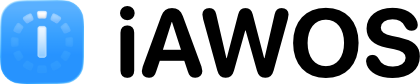The iAWOS logo.